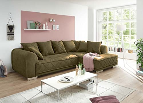 Sentina Ecksofa 319 x 194 cm Ecksofa Couch Olive