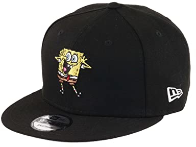 New Era Spongebob Squarepants Spongebob Smile Black 9Fifty Snapback Cap - One-Size