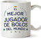 MUGFFINS Tazas para JUGADOR DE BOLOS hombre - En Español - Mejor del Mundo - 11 oz / 330 ml - Regalo original y divertido