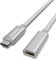 Maxonar Câble d'extension USB C mâle vers femelle Charge et synchronisation pour station d'accueil M2 MacBook Pro M1 Max Chargeur sans fil Dell XPS Surface Book Samsung Note 20 Galaxy S23 1m argent