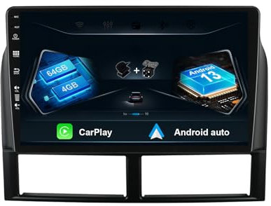 MISONDA 9 Zoll [4G+64G] Android 14 Autoradio Für Jeep Grand Cherokee II WJ 1998–2005 – Rückfahrkamera und Mikrofon – unterstützt GPS/DAB/Lenkradsteuerung/WiFi/BT 5.0/Carplay/4G/360-Kamera