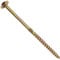 AERZETIX - C67442 - Lot de 100 Vis à bois Ø4x80mm à tête large bombée - à empreinte étoile Т20 - en acier zingué - menuiserie, contreplaqués, agglomérés, mélaminés