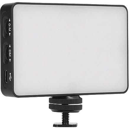 Lampes Vidéo LED RVB, 140 Perles LED, luminosité HSI Hue et CCT Réglables, 26 Modes Scène, Batterie 3000 MAh, Idéales pour la Photographie de Portrait, Lumière de Remplissage
