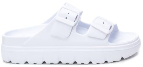XTI - Chancla Mujer Blanco - Calzado Cómodo y Versátil - Moda casual - Modelo 14255007 (Talla 39)