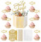 Cake Topper Taufe 38 Stück Fisch Cupcake Deko Tortendeko Taufe konfirmation deko Muffin Deko Taufe Junge Mädchen Tortendeko Taufe Kommunion für Hochzeit Geburtstag Party