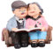 OFFSCH Großeltern Liebespaar Figuren Einzigartige Harz-Dekorationen für Schlafzimmer und Tisch Perfektes für Hochzeiten Geburtstage und Jubiläen Miniatur-Ornamente für Garten und Dollhouse