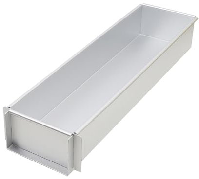Molde para tartas de tiramisú de aleación de aluminio engrosado, molde rectangular abierto para tarta de queso | Molde cuadrado fijo para mousse, molde para tartas de helado, molde rectangular de