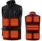 Herren Beheizbare Weste USB Elektrische, Heizweste Warme Dicke, Steppweste Mit Wärmefunktion, 9 Zonen Thermoweste Dual Control Elektrische Heizung Warme Weste Jacke Heated Vest Leichte Aus Baumwolle