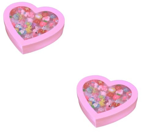 BESTonZON 72 Stk Mädchen Ringe Cartoon-ringe Für Kinder Bunte Ringe