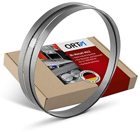 ORTA Bi-Metall M42 HSS Bandsägeblätter, 899 x 13 x 0,50 mm, für DeWalt DCS379B Bandsäge, Metall & schwierige Werkstoffe (18 Zähne pro Zoll)