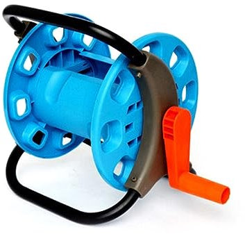 CIMAXIC 25m Wasserschlauch Aufroller Mit Kupfer Und Aluminium Schlauchwagen Tragbares Gartenschlauchaufrollsystem Einfache Handkurbelbedienung Platzsparendes Aufbewahrungsgestell