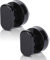 Vegena Suction Cup Handle, Pack of 2, ABS Plastic, Black, 5 cm (W) x 6.2 cm (L), Mocha