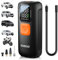 Compresseur d'air portable pour gonfleur de pneu, 22 cylindres et gonflage 6 fois plus rapide, pompe à pneu 160 PSI avec 7800 mAh, manomètre numérique, arrêt automatique, pompe à air pour voiture