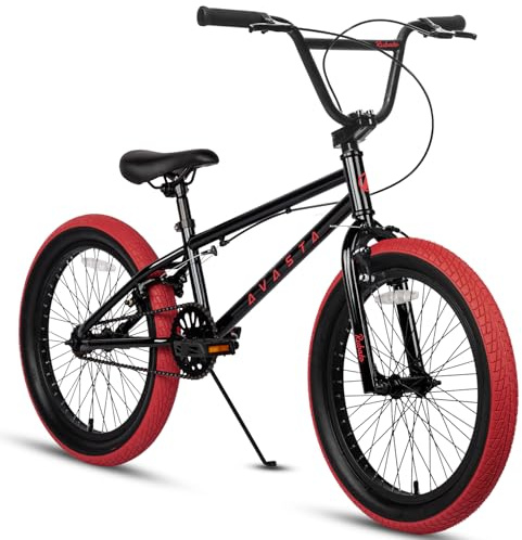 AVASTA Rubato 18 20 Zoll Freestyle BMX Kinderfahrrad für Anfänger ab 5 Jahren, Mehrfarbig