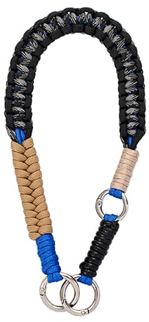 CHUQING Handykette Kurz Schwarz Handyband Kurze Handgelenk Handy Handschlaufe Universal Phone Lanyard Band für Handy