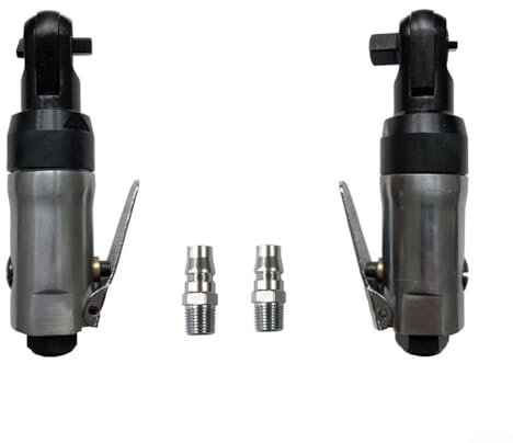 Eawfgtuw Jeu de clés à cliquet pneumatiques avec entraînement carré de 6,35 mm et 3/8 pour réparation automobile, fabrication de machines, atelier industriel