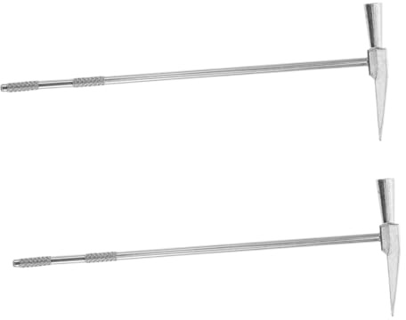 Hoement 2 Stück Edelstahl Kalimba Stimmhammer Set Tasten Daumenklavier Präzises Sound wartungswerkzeug für Musiker Vielseitiges Kalimba Tuning Tool für Klangoptimierung