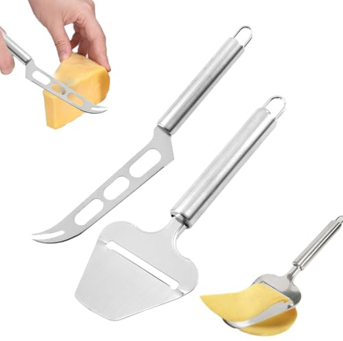 2 Stück Käsehobel & Käsemesser Set,Käsehobel Testsieger Für Weichkäse