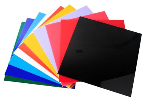 Acrylplatte Kunststoffplatte 10 Stück 20x20cm Gussplatten Acrylglas | Laserschneideplatten für DIY, Kunsthandwerk, Bilderrahmen Laser Schneiden Dekoration und Schilder