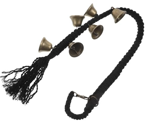 DOITOOL Campanello per Cani da Porta in Metallo con Corda in Cotone, Campanelli per Addestramento Cuccioli Facili da Installare, Resistente alle Intemperie, Accessorio per Animali
