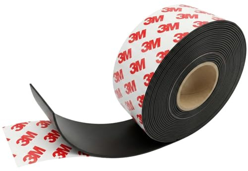 Lumonic 5m Magnetklebeband | 40x1mm | flexibel, selbstklebend, zuschneidbar, ohne Bohren | Fliegengitter, Schule und Tafel