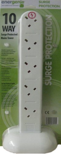 Energenie ENER015 10-Gang Surge-Protected Tower