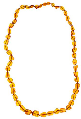 InCollections Damen-Bernsteinkette 70 cm mit Drehverschluß, cognacfarben, 9107440091350