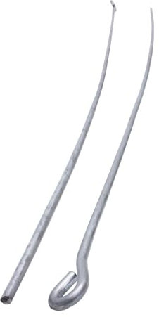 PROTEKTOR Abhängedraht mit Öse für Abhänger Trockenbau 100 Stück, 750mm Silber Zubehör Deckenprofile, Made in Germany