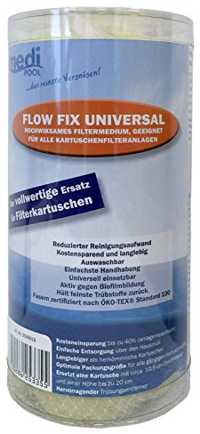 POWERHAUS24® - Flow Fix Universal 50 gr - Einsatz für Schwimmbad Filteranlagen - neuartiges und hochwirksames Filtermedium - der vollwertige Ersatz für Filterkartuschen oder Filtersand