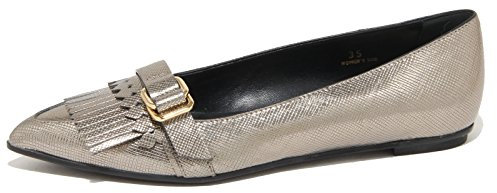 Tod's 9231N Ballerina FRANGIA ANELLI Grigio Perla Scarpe Donna Shoes Women [36]