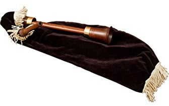 Roosebeck Sheesham Mediterraner Dudelsack W/Twin chanters & Bezug schwarz Samt bgmpr