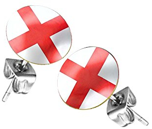 Taffstyle Fanartikel Ohrringe für Fußball WM & EM - England