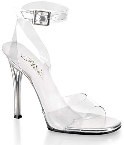 Fabulicious Damen GALA-06 Offene Sandalen, Transparent (Clear/Clear), 40 EU