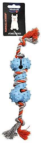 Vitakraft Dog Seil & Gummi Knochen Hundespielzeug Boden Ref 22928