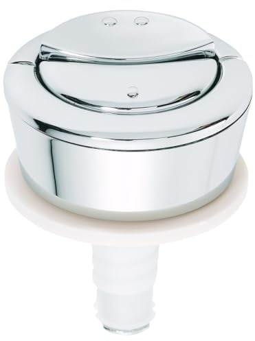 Wirquin 19008001 jollyflush doble para cisterna, color cromo – Botón, color multicolor