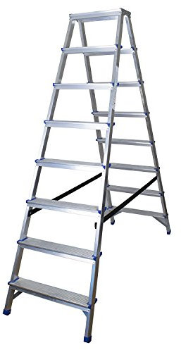 Abbey Aluminium Double Sided Step Ladders 8 Tread