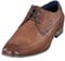 bugatti Business Halbschuh aus Leder, Derby mit Two-Tone-Finish, Braun, 45 EU