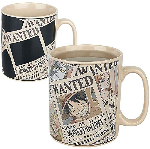 One Piece Wanted - Taza Efecto Térmico Unisex Taza multicolor cerámica