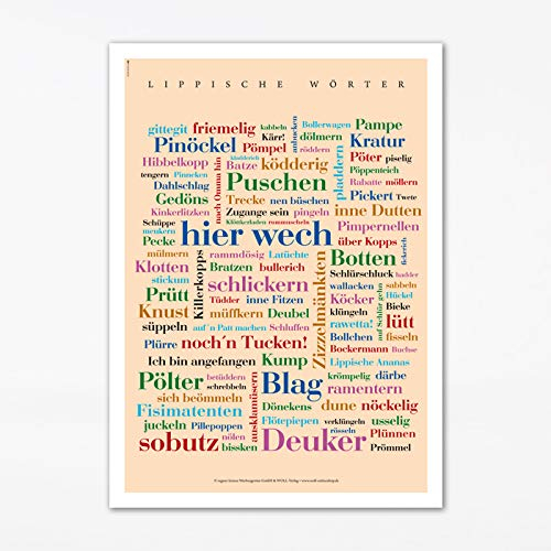 Deine Wörter Poster Lippische (30x40 cm)