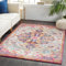 Livabliss Asmara Vintage Teppich groß - Teppich Wohnzimmer 120x170 cm, Esszimmer, Schlafzimmer - Orientalischer Teppich Boho Style - Carpet Living Room, Bunter Muster, Orange und Weinrot