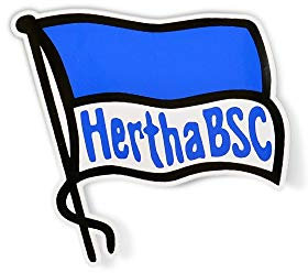 Hertha BSC Berlin Aufkleber - Logo klein - 6.8 x 6.3 cm Sticker, Autoaufkleber - Wohnzimmer
