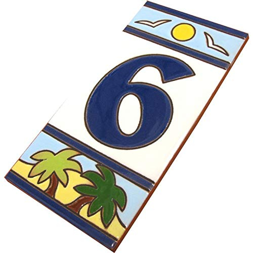 Piastrelle in ceramica originali per numeri civici e cornici (6)
