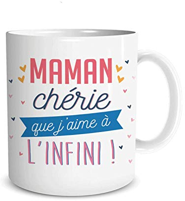 STC Mug Maman chérie Que J'aime à l'infini !