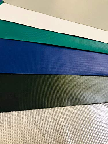 Abdeckplane 400g/m², PVC Plane, Schutzplane, 100% wasserdicht, hohe UV Beständigkeit, reißfest, witterungsbeständig (3,20 m x 1,00 m, Weiß)
