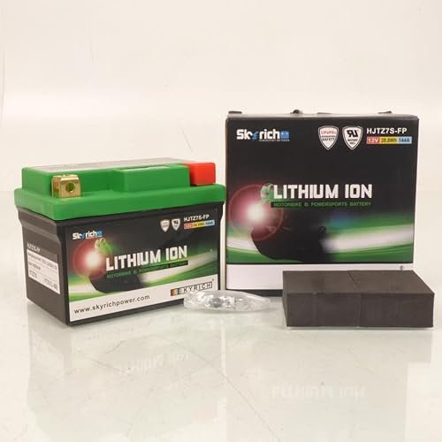 Skyrich Lithium Battery for Scooter Aprilia 125 Habana Custom 2003 to 2011 YTZ7S-BS / 12V 6Ah