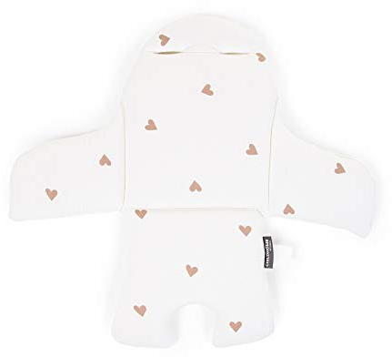 Coussin de chaise Evolu coeurs - Childhome