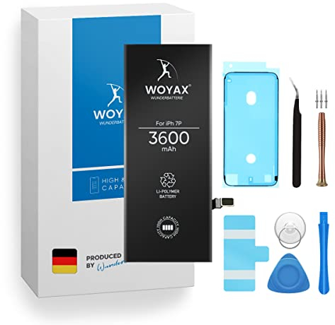 Woyax Wunderbatterie® Akku für iPhone 7 Plus | 3600mAh ohne Werkzeug ohne Dichtung