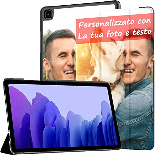 Custodia Cover personalizzata per Samsung Galaxy Tab A7 10.4 in versione 2020 (SM-T500 / T505 / T507) Smart Cover in pelle PU con regalo personalizzato per sveglia/sonno automatico