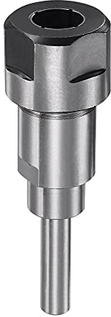 sourcing map Router Collet Extension Rod Converter Adapter 8mm to 12.7mm (1/2) for CNC Engraving Machine Woodworking Milling Bit