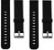 eMagTech 2 Stück 22mm Uhrenarmbänder für Männer Frauen Schwimmen Laufen Smartwatch Sportbänder Silikon Weich Wasserdicht Ersatz Zubehör Schwarz